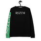 Unisex Brand ROZENI Green Art Sweatshirt Black & Green