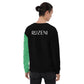 Unisex Brand ROZENI Green Art Sweatshirt Black & Green