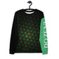 Unisex Brand ROZENI Green Art Sweatshirt Black & Green