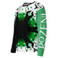 Unisex Brand ROZENI Green Art Sweatshirt Black