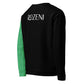 Unisex Brand ROZENI Green Art Sweatshirt Black & Green