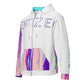 Entizen Brand Pink Tiger White Zip Hoodie