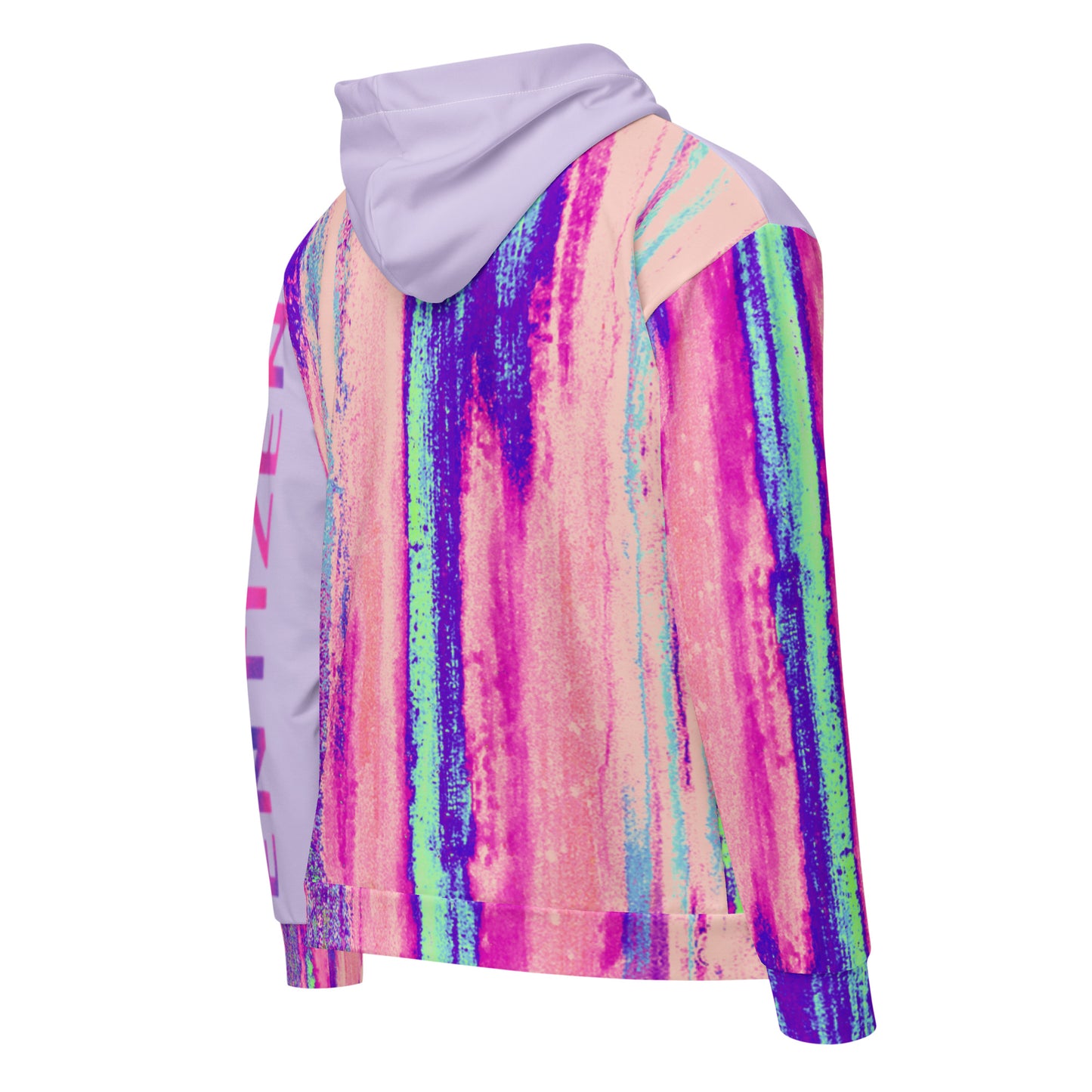 Entizen Brand Pink Tiger Lavender Fog Zip Hoodie