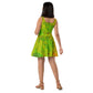 Entizen Skater Dress Coral Green Art