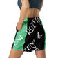 ROZENI Brand Unisex Green Art Athletic Long Shorts