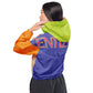 ENTIZEN Brand Rainbow Tiger Cropped Windbreaker Colors