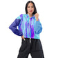 ENTIZEN Brand Blue Tiger Cropped Windbreaker