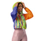 ENTIZEN Brand Rainbow Tiger Cropped Windbreaker Colors