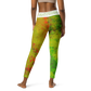 Entizen Coral Yoga Leggings orange & green