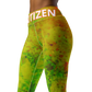 Entizen Coral Yoga Leggings orange & green