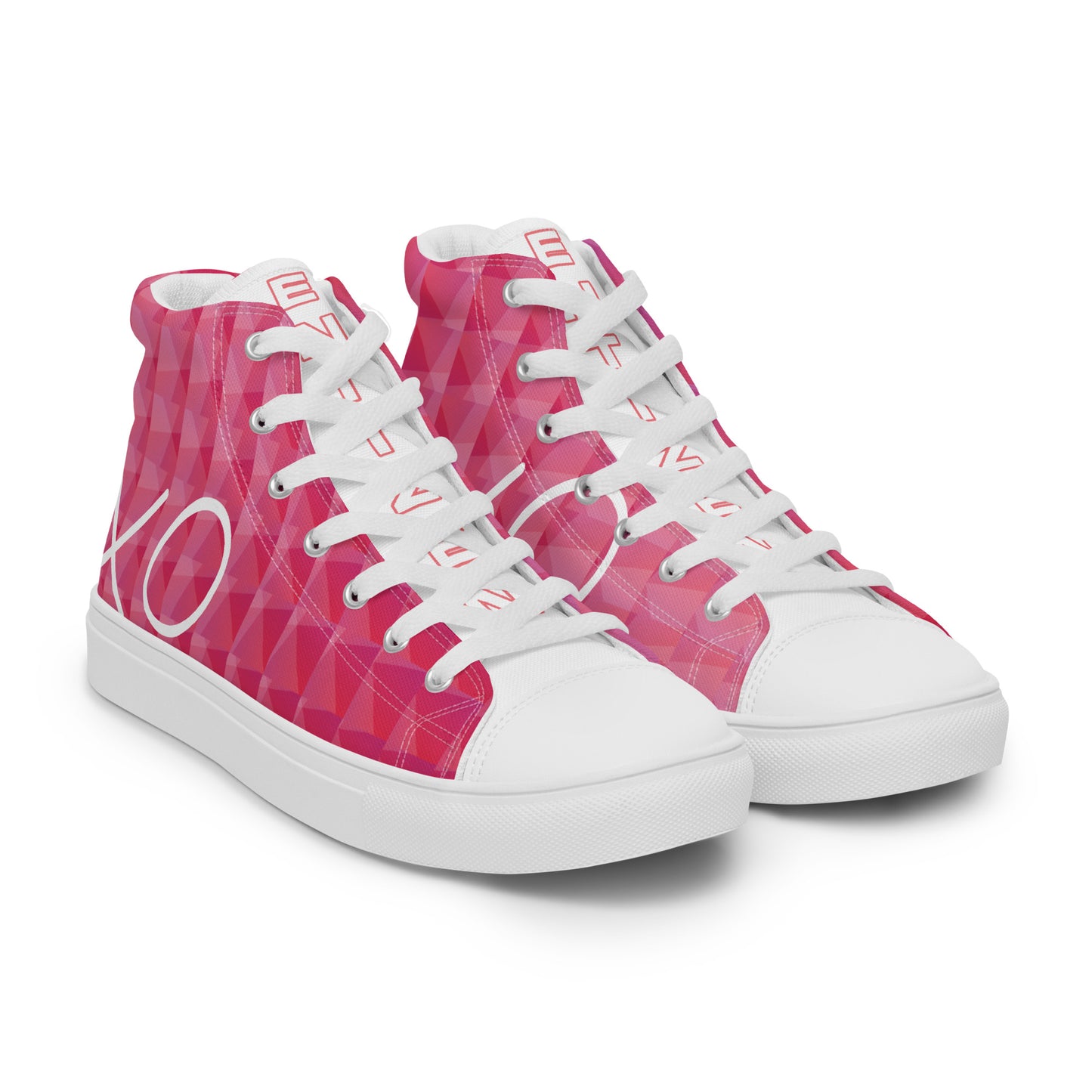 Entizen  High Top Canvas Shoes Pink