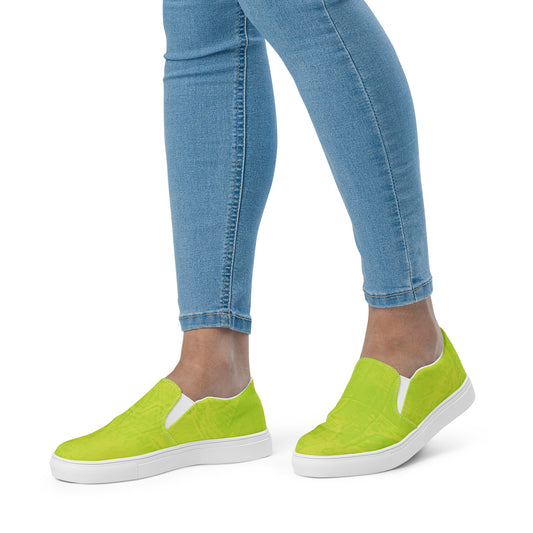 Entizen Slip-On Canvas Shoes Pear Green