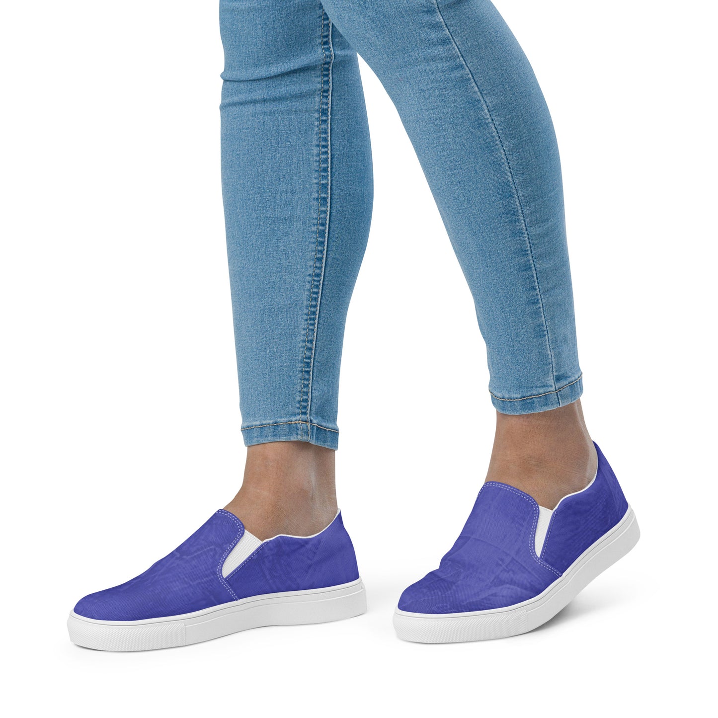 Entizen Slip-On Canvas Shoes Bluish Purple