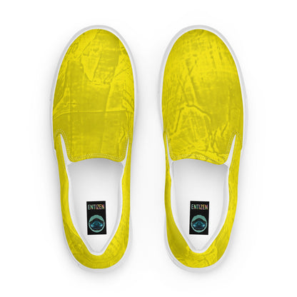 Entizen Slip-On Canvas Shoes Yellow