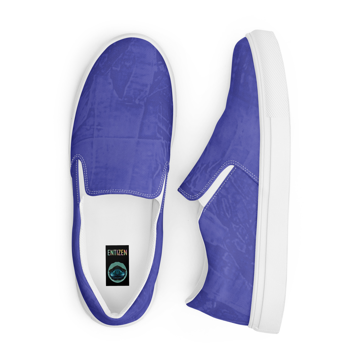 Entizen Slip-On Canvas Shoes Bluish Purple