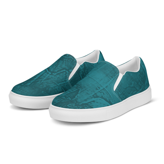 Entizen Slip-On Canvas Shoes Teal Green