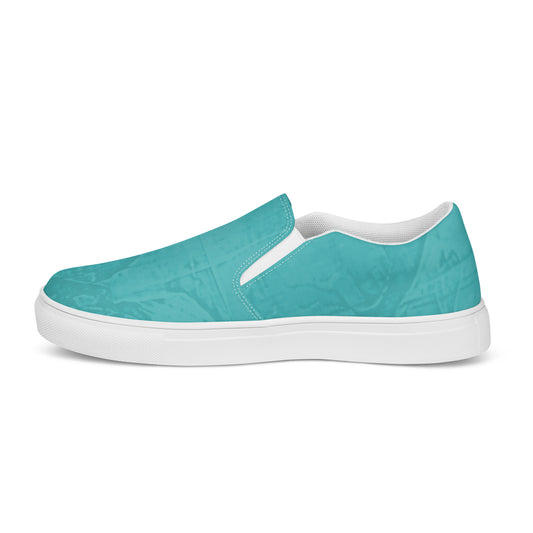 Entizen Slip-On Canvas Shoes Teal