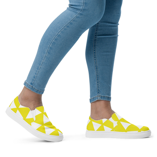 Entizen Slip-On Canvas Shoes YellowTRI