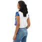 Entizen Blue Coral Crop Tee