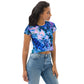 Entizen Blue Coral Crop Tee