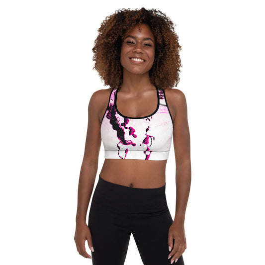 Entizen Padded Sports Bra Fuchsia Pink