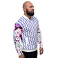 Rozeni Thread Bomber Jacket Blue & Hot Pink