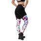 Entizen Cotton Pink Fuchsia Leggings Black
